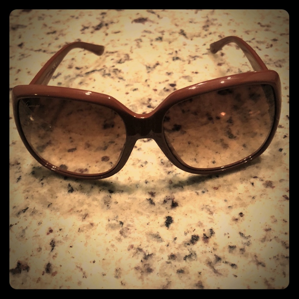 100% AUTH Carmel Brown Gucci Horsebit Sunglasses